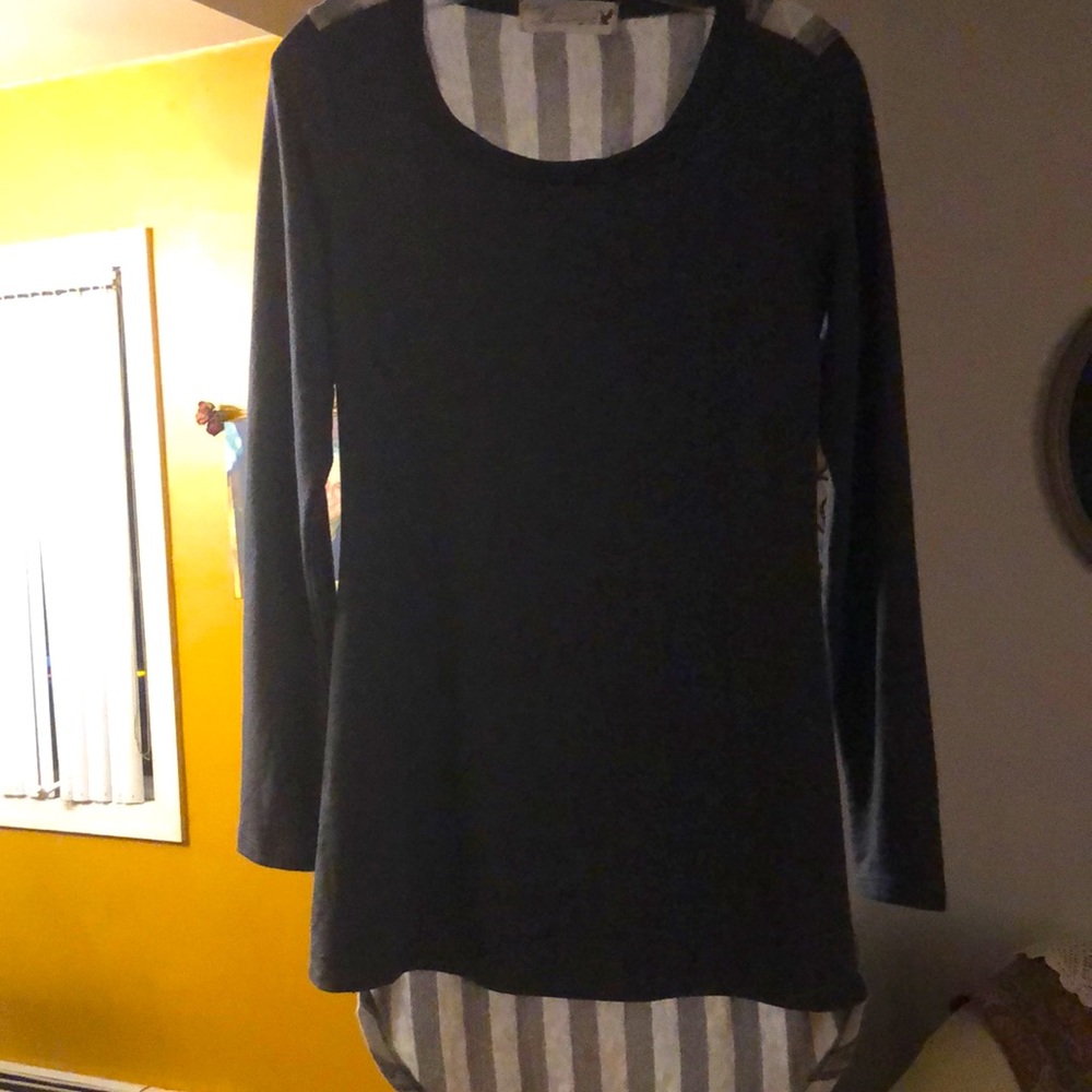 Long sleeve tunic shirt.